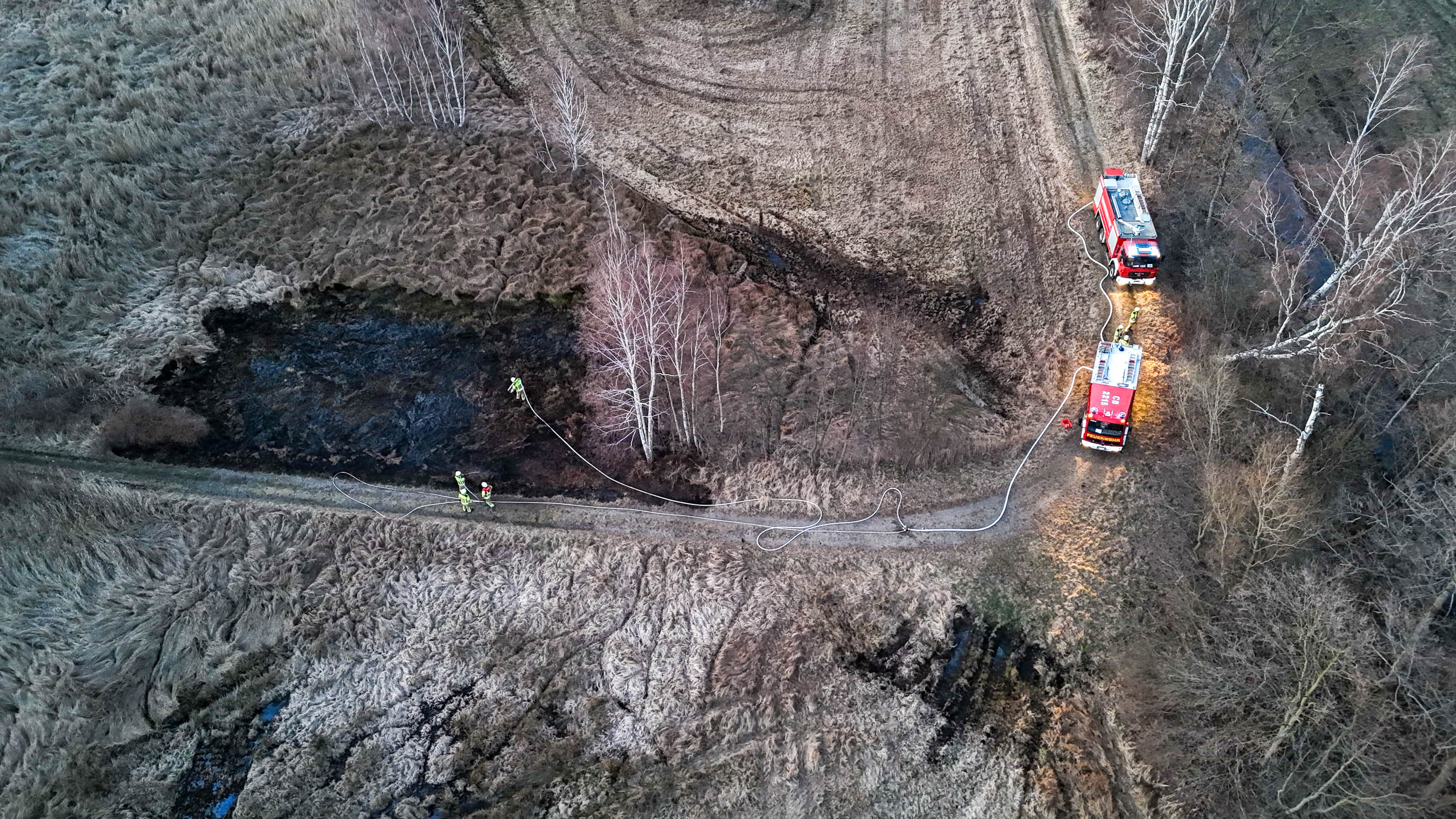 Brand auf Grünfläche in Cottbus Sachsendorf – Zwei Heranwachsende verletzt