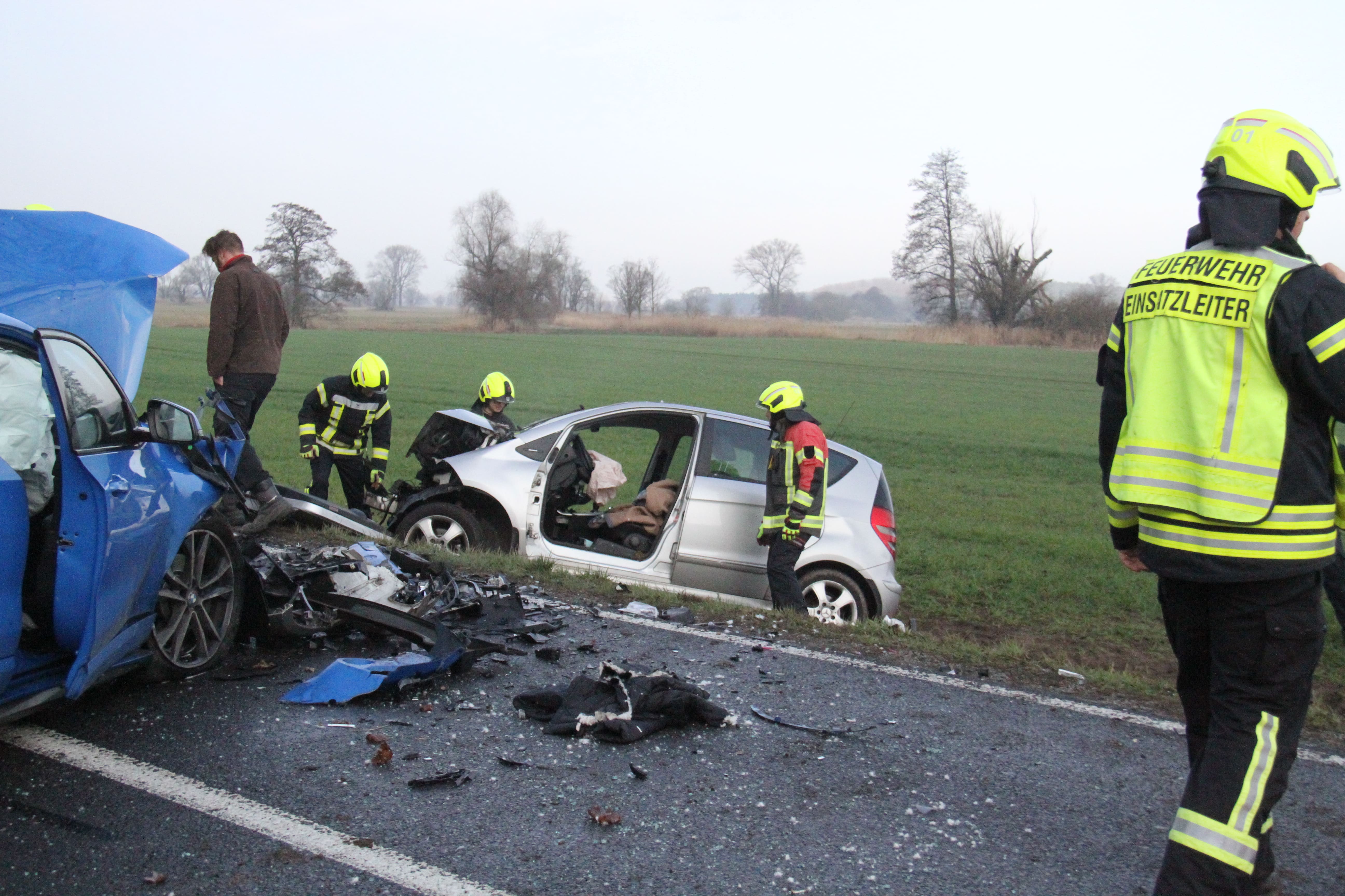 Schwerer Verkehrsunfall in der Stadt Mittenwalde - Hund verstorben