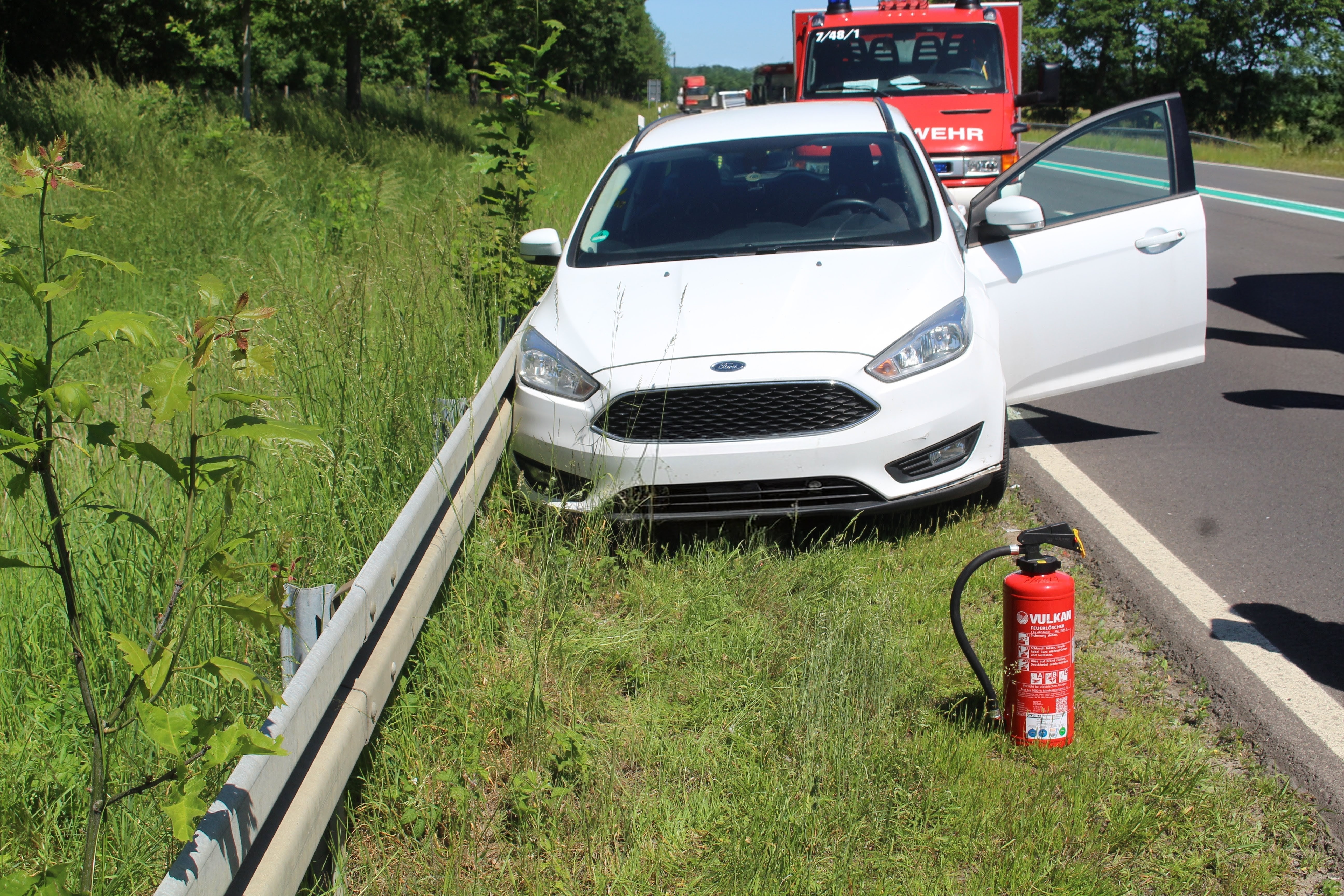 Verkehrsunfall auf der B169 zwischen Drebkau und Klein Oßnig