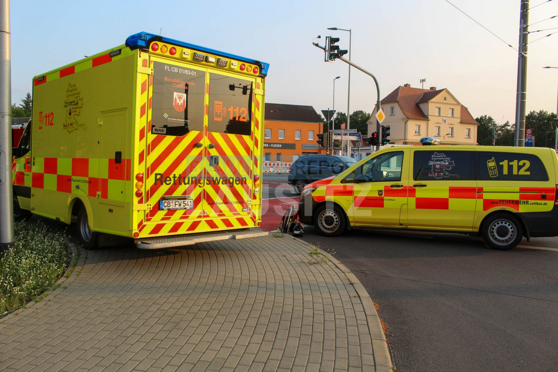 04.07.2023/Uhrzeit: 19:15 Uhr/Ort: Cottbus/Madlow
Cottbus: Mehrere Verletzte bei Kreuzungsunfall